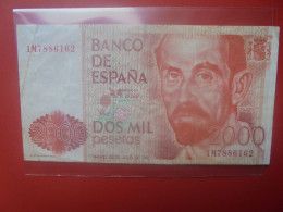 ESPAGNE 2000 PESETAS 1980 Circuler (B.33) - [ 4] 1975-… : Juan Carlos I