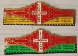 K07 Lot Bagues De Cigares  Dannemann  2 Pièces - Bauchbinden (Zigarrenringe)