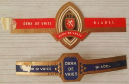 K20 Lot Bagues De Cigares  Derk De Vries  2 Pièces - Cigar Bands