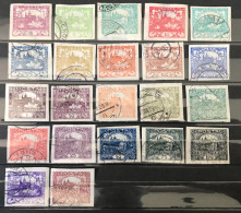 Lot De 22 Timbres Oblitérés Tchécoslovaquie 1918 / 1919 - Usados