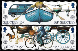 1988 Guernsey CEPT Transport Set MNH** Tr111 - Cycling