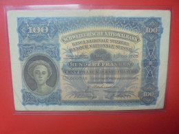 SUISSE 100 FRANCS 1944 Circuler (B.33) - Suiza