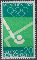 1969 Deutschland > BRD, ** Mi:DE 588, Sn:DE B447, Yt:DE 451, Olympische Sommerspiele München 1972, Feldhockey - Hockey (Veld)