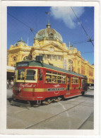 TRAM 925 'City Circle' Passing Flinders Street Station, Melbourne - Australia - (Size 16 Cm X 12 Cm) - Strassenbahnen