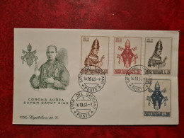 Lettre / Carte  VATICAN FDC 1963 CORONA AUREA SUPER CAPUT EIUS - Sonstige & Ohne Zuordnung