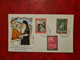 Lettre / Carte  VATICAN FDC 1966 INCONTRO FRA S.S. PAOLO VI ED IL PATRIACA ATHENAGORA SUL MONTE DEGLI ULIVI - Sonstige & Ohne Zuordnung