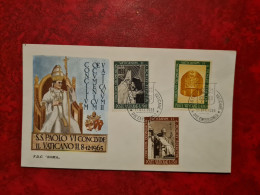 Lettre / Carte  VATICAN FDC 1965 S.S. PAOLO VI CONCILIUM VATICANO - Sonstige & Ohne Zuordnung