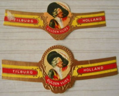 K82 Lot Bagues De Cigares  Gulden Vlies  2 Pièces - Cigar Bands