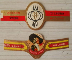 K89 Lot Bagues De Cigares  Gulden Vlies  2 Pièces - Cigar Bands