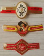 K90 Lot Bagues De Cigares  Gulden Vlies  3 Pièces - Cigar Bands