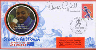 2000  SYDNEY OLYMPICS HANDSIGNED BENHAM COVER DARREN CAMPBELL - Ete 2000: Sydney