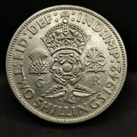 1 FLORIN  1942 ARGENT GEORGE VI ROYAUME UNI / UNITED KINGDOM SILVER - J. 1 Florin / 2 Schillings