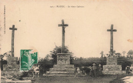 FRANCE - Ploeuc - Vue Sur Le Vieux Calvaire - Une Vache - Des Enfants - Carte Postale Ancienne - Saint-Brieuc