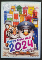 WonderPost Happy New Year 2024 Postcard MINT Mailbox Mail Box Postal - Maleisië