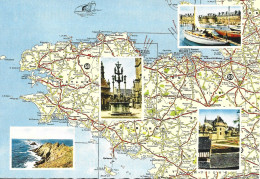 Ref ( 19153  )   La Bretagne - Carte Geografiche