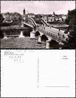 Ansichtskarte Minden Blick Auf Weserbrücke U. Stadt 1963 - Minden