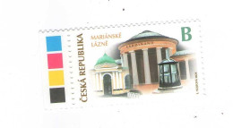 Year  2024 -  Spa And Small City Marianske  Lazne (Marienbad), 1 Stamp, Color Test  In Edge,  MNH - Unused Stamps