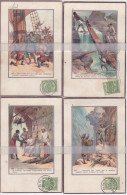 LOT DE 8 CPA CHROMOS SERIE G - Collections & Lots