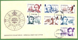 ZA1494 - ST. HELENA  - POSTAL HISTORY - OVERSIZED FDC Cover 1986 Ships NAVY - 1980-1989