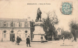 FRANCE - Bordeaux 23 - Vue Sur Une Statue - Statue De Tourny - Animé - Carte Postale Ancienne - Bordeaux