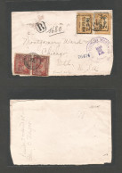 HAITI. C. 1920 (17 March) Jeremie - USA, Chicago. Overprinted Issue. Multifkd Front Of Cover. Fine And Quite Scarce. - Haiti