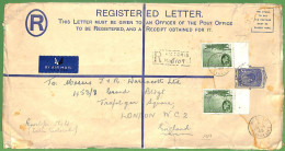 ZA1495 - SEYCHELES - POSTAL HISTORY - Registered Stationery COVER From VITORIA  1948 - Seychelles (...-1976)