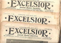 GUERRE 1914-1918 - LOT DE 22 JOURNAUX - EXCELSIOR - 1914 A 1915 - - L'Illustration