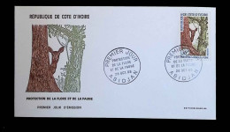 CL, FDC, Premier Jour, République De Côte D'Ivoire, Abidjan, 28 Oct. 68, Protection De La Flore Et De La Faune - Ivoorkust (1960-...)