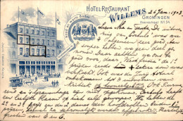 Groningen - Hotel Willems - Litho - - Other & Unclassified