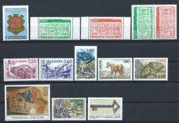 Andorre Lot 13 Tp Neuf** (MNH) Année 1987 - Ganze Jahrgänge