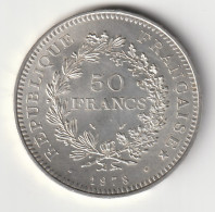 50 Francs Hercule Argent 1978 - Silver - - 50 Francs