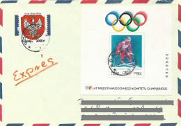 Poland (A258) Stamps Used Block 111 Sport Olympic Winter Games Lillehammer 94 (postal Circulation) - Blokken & Velletjes