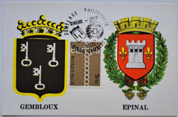 1971..BELGIUM..MAXIMUM CARD..GEMBLOUX..EPINAL..EUROPA Stamp - 1971-1980