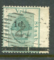 1881 Orange Free State 1d On 5s Used Sg 23 - Non Classés