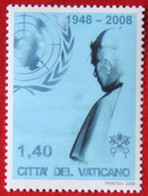 Visit UNO Pope Paus Benedictus XVI  2008 Mi 1613 Yv 1469 POSTFRIS / MNH / **  VATICANO VATICAN VATICAAN - Ungebraucht