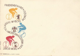 Poland Envelope (0015): 1965 Sport Cycling Peace Race - Stamped Stationery