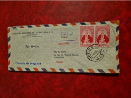 Lettre / Carte   VENEZUELA CARACAS ENTETE GENERAL ELECTRIC CERTIFICADO POUR STRASBOURG PAPELES  NEGOCIO 1956 CERTIFICADO - Venezuela