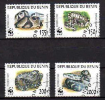 Bénin 1999 Animaux Serpents (40) Yvert N° 898 à 901 Oblitéré Used - Benin - Dahomey (1960-...)