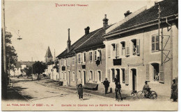 2715 -  Vosges - PLAINFAING :   Entrée Du Centre  Par La Route Du Bonhomme    -  1917 Circulée Soous Enveloppe - Plainfaing