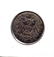 Zwei Mark 1914. Ludwig III Koenig Von Bayern - 2, 3 & 5 Mark Plata