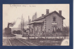 CPA [01] Ain > Parcieux Gare Station Chemin De Fer Train Circulée - Ohne Zuordnung