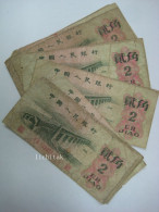1962 China People's Republic  2 Jiao Banknote €0.5/pc - Chine