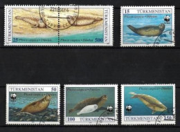 Turkménistan 1993 Animaux Mammifères Marins (52) Yvert N° 40 à 43 Oblitéré Used - Turkmenistán