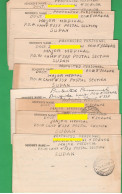 AOI Pow Prigionieri Italiani In Sudan Camp 337 - 8 Lettere Viaggiate Asmara Eritrea Prisonniers Letters Prigionieri - Documenti