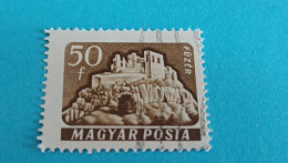 HONGRIE - HUNGARY - Magyar Posta - Timbre 1961 : Forteresses Et Châteaux - Château Rocheux De Fûger (13ème Siècle) - Usado