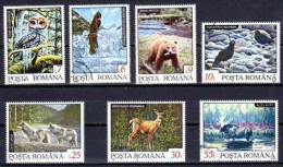 Roumanie 1992 Animaux Sauvages (59) Yvert N° 4033 à 4039 Oblitéré Used - Used Stamps