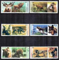 Cuba 2002 Animaux Sauvages (6) Yvert N° 4059A à 4059F Oblitéré Used - Used Stamps
