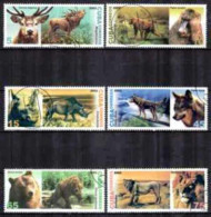 Cuba 2002 Animaux Sauvages (6) Yvert N° 4059A à 4059F Oblitéré Used - Gebraucht