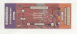 Peter Gabriel Ayub Ogada Papa Wemba  San Sebastián 1993 Concert Ticket New - Biglietti D'ingresso