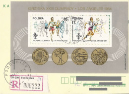 Poland ( 0889): Stamps Used Block 80 Sport Olympic Games (postal Circulation) - Blocs & Feuillets